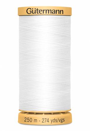 Gutermann 100% Cotton Thread 50wt - White