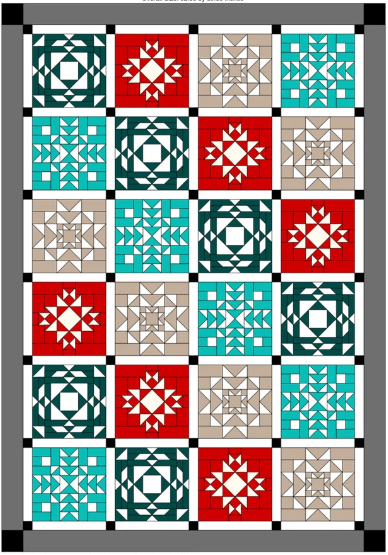 Advent Stars Quilt Kit by Bryn Mawr Quilts