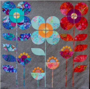 Blossoming Garden Quilt Pattern by Free Bird Quilting Designs