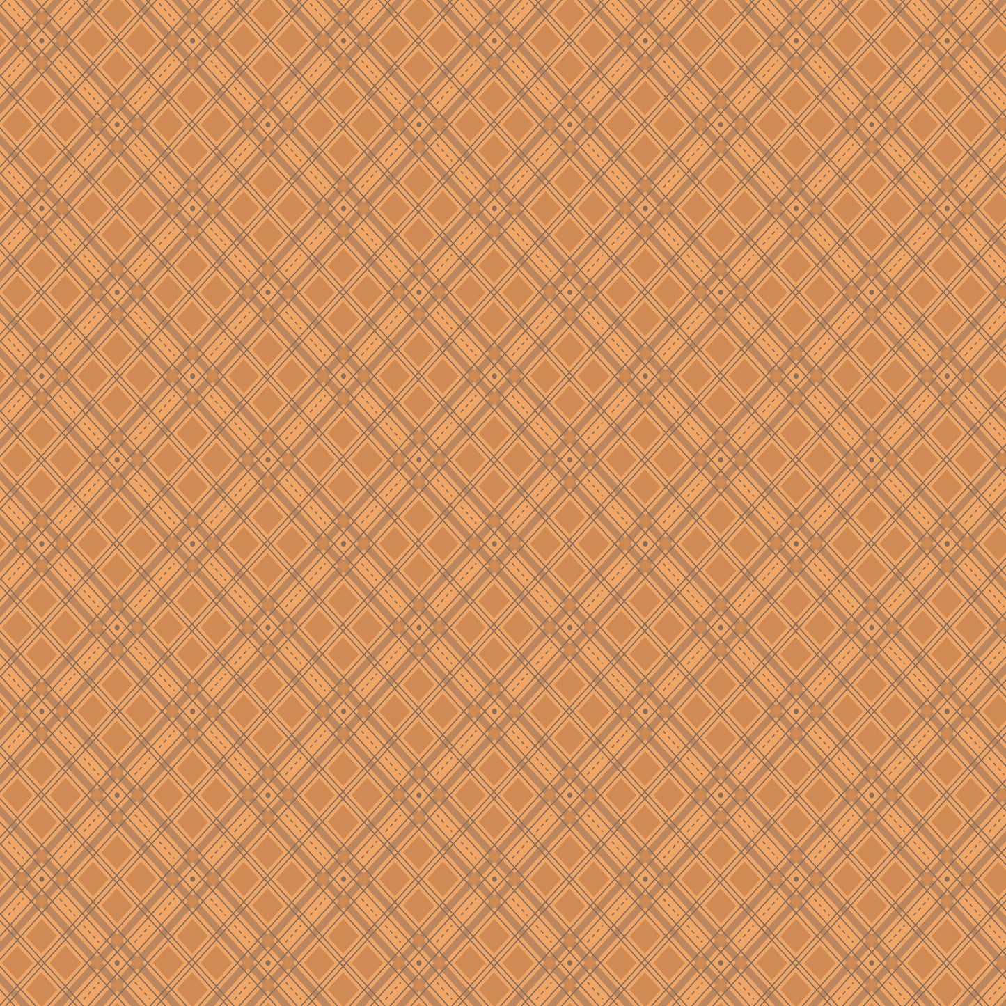 1/2 yard Riley Blake - Autumn by Lori Holt - Plaid Marigold