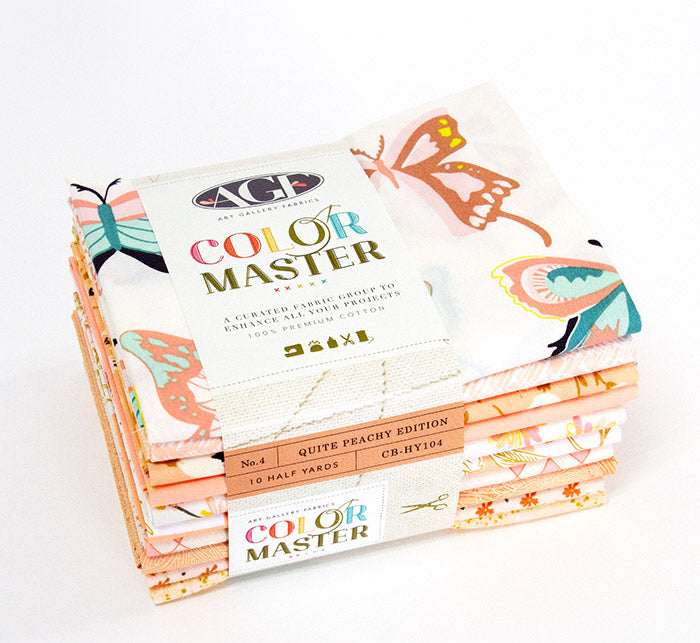 Quite Peachy Half Yard Bundle by Art Gallery Fabrics