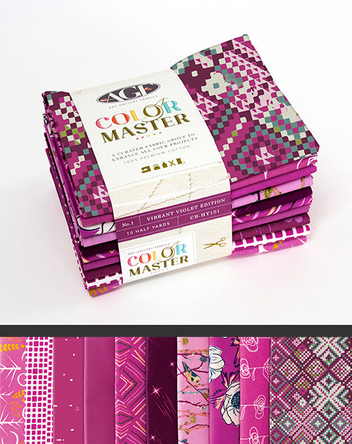 Vibrant Violet Half Yard Bundle by Art Gallery Fabrics