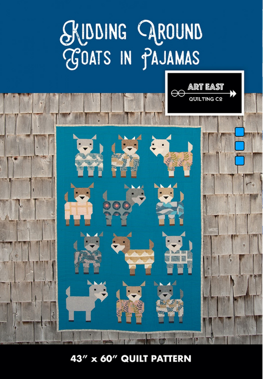 Kidding Around Goats in Pajamas Quilt Pattern by Art East Quilting Co
