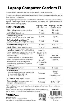 Laptop Computer Carriers II Pattern by byAnnie