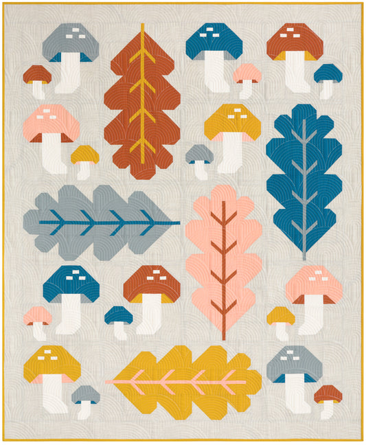 Forest Fungi Quilt Kit by Pen + Paper Patterns