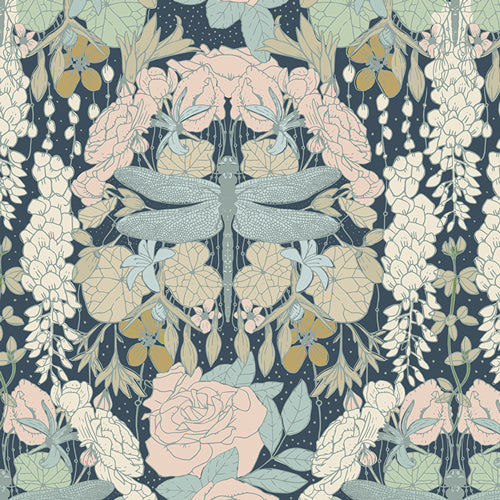 1/2 yard Art Gallery Fabrics - Libellule Awakening