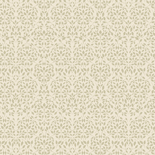 1/2 yard Art Gallery Fabrics - Ornate Foliage Snow