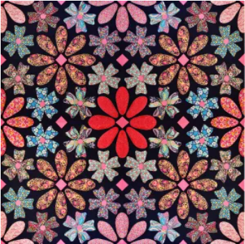 Wild Spring Blooms Quilt Pattern by Free Bird Quilting Designs