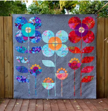 Blossoming Garden Quilt Pattern by Free Bird Quilting Designs