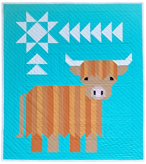 Cattle Call "A Highland Coo" Quilt Kit by Art East Quilting Co.
