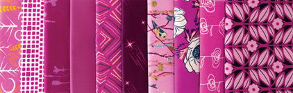 Vibrant Violet Fat Quart Bundle by Art Gallery Fabrics