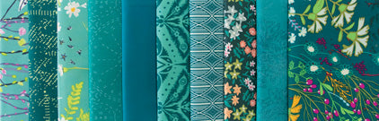 Teal Thoughts Half Yard Bundle by Art Gallery Fabrics
