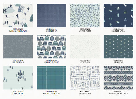 Snow Day Fat Quarter Bundle by Art Gallery Fabrics