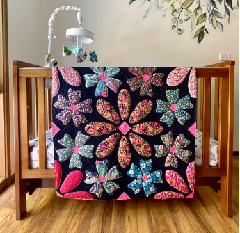 Wild Spring Blooms Quilt Pattern by Free Bird Quilting Designs