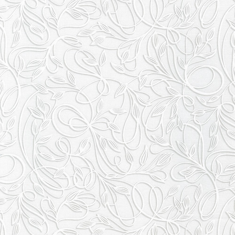 1/2 yard Robert Kaufman - Wishwell: Alabaster - Winter Leaves