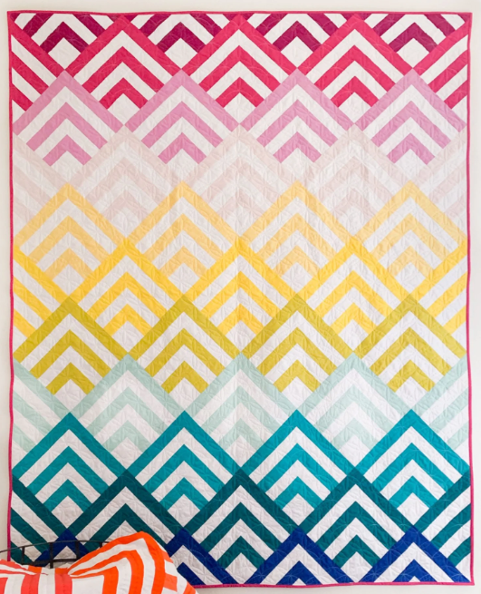Cabin Peaks Quilt Kit by Cotton and Joy Patterns