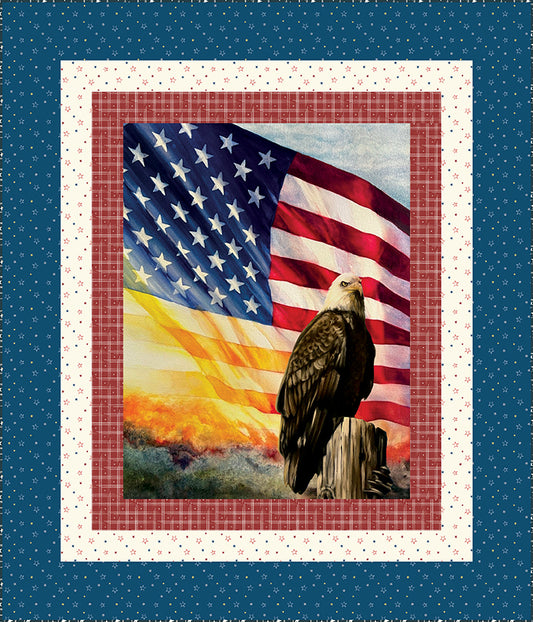 American Honor Panel Quilt Kit by Riley Blake Designs
