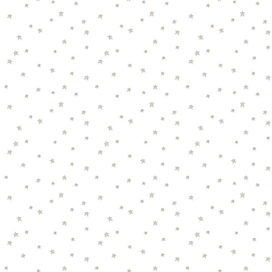 1/2 yard Riley Blake - Bee Plaids - Farmhouse Star Pebble