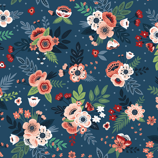 1/2 yard Riley Blake - A Spoonful of Sugar - Floral Night