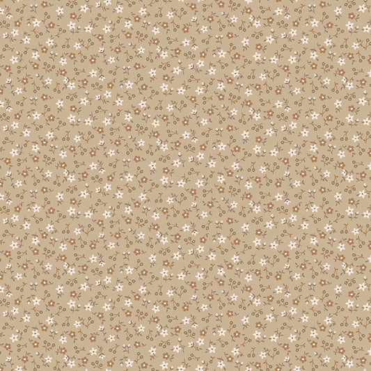 1/2 yard Riley Blake - Farmer's Daughter by Lori Holt - Blossom Palomino