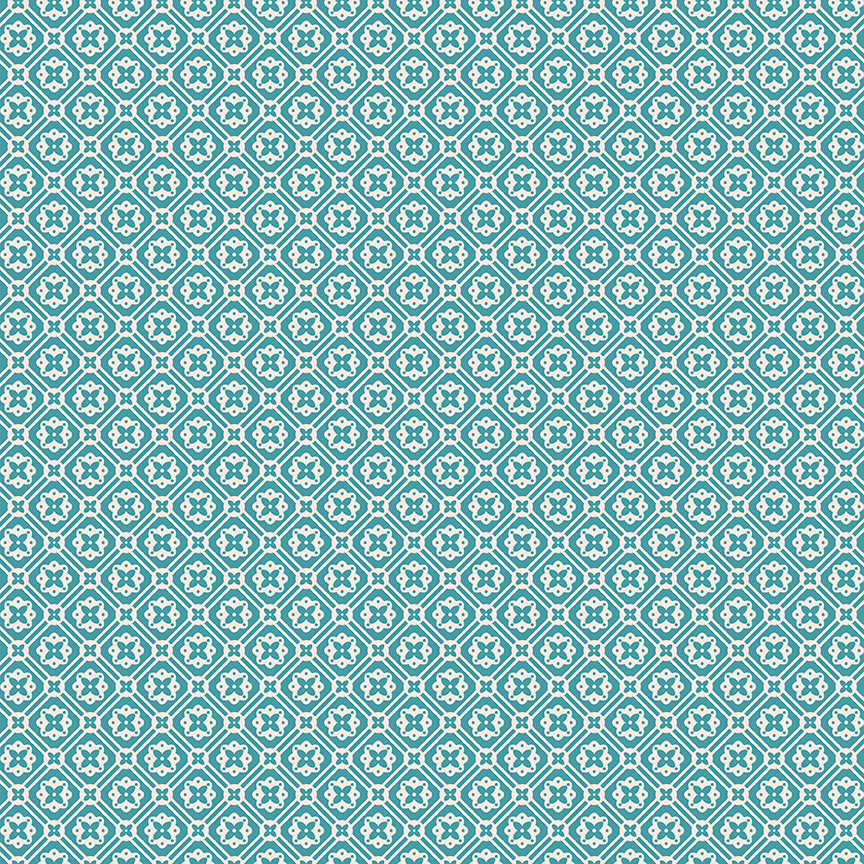 1/2 yard Riley Blake - Farmer's Daughter by Lori Holt - Doily - Raindrop