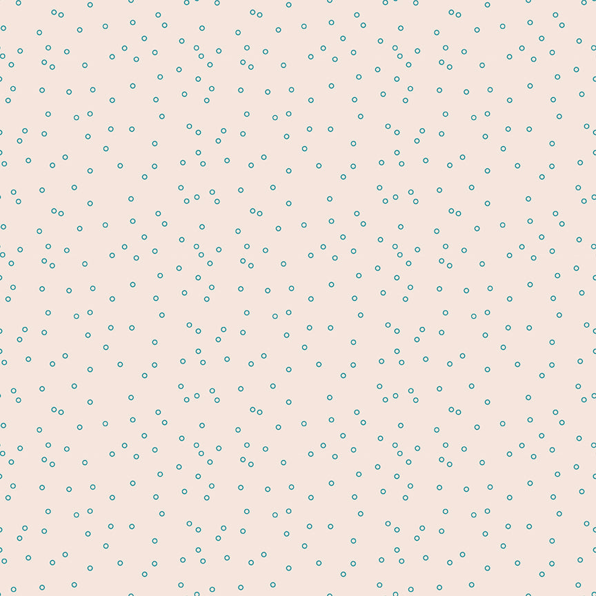 1/2 yard Riley Blake - Farmer's Daughter by Lori Holt - Circles Background - Raindrop