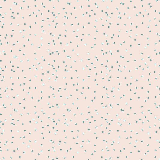1/2 yard Riley Blake - Farmer's Daughter by Lori Holt - Circles Background - Raindrop