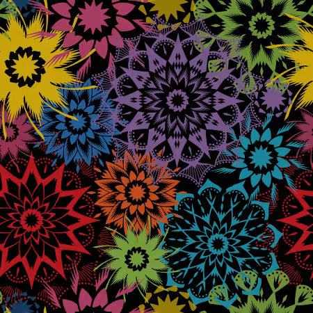 1/2 yard Timeless Treasures - 108" Wide Back Timeless Collection - Carnival