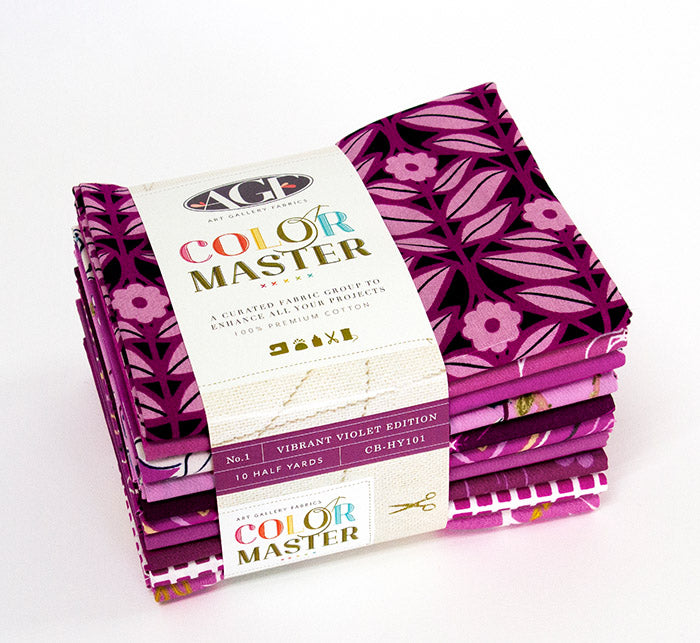 Vibrant Violet Half Yard Bundle by Art Gallery Fabrics