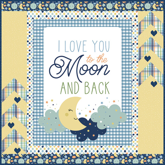 Love You to the Moon Quilt Kit - Blue by Riley Blake Designs
