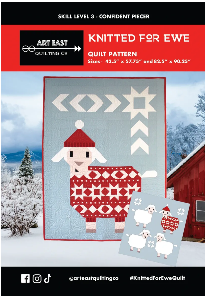 Knitted for Ewe Quilt Kit by Art East Quilting Co.