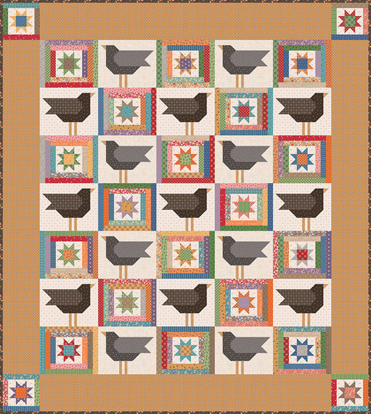 Crows in the Corn Quilt Kit by Lori Holt