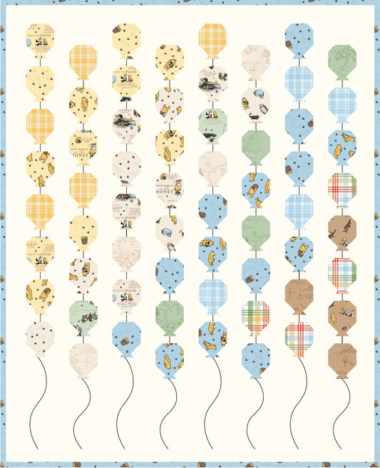 Winnie the Pooh Balloon Release Quilt Kit