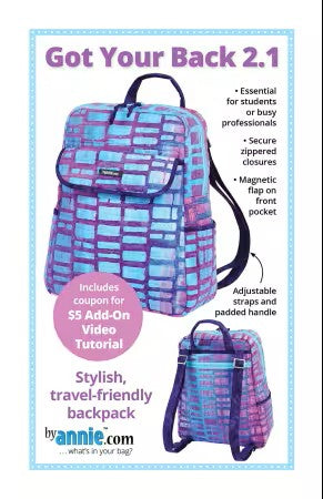 Got Your Back Backpack 2.1 Pattern by byAnnie