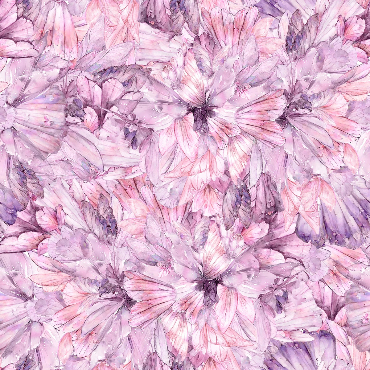 1/2 yard White Owl Textiles - 108" Wide Back - Make a Wish - Purple