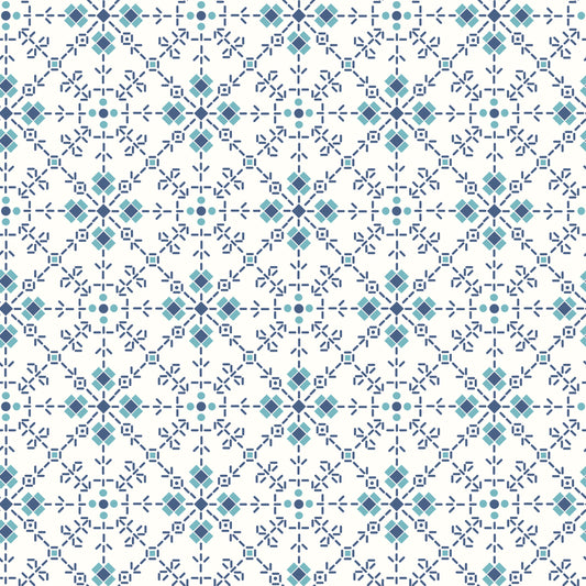 1/2 yard Riley Blake - Wide Back Bee Plaids - Homemade Denim