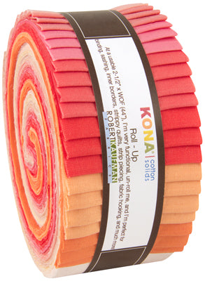 Kona Cotton Solids Roll Up - Blushing Bouquet Palette