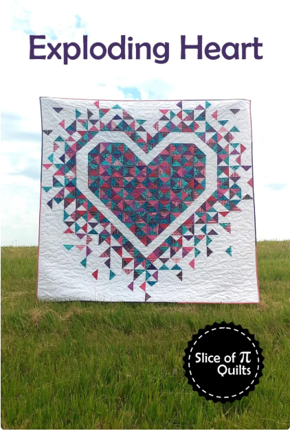 Exploding Heart Quilt Pattern by Slice of Pi Quilts