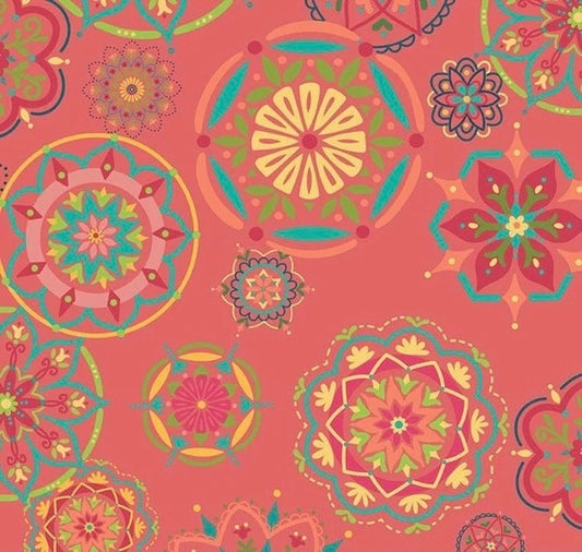 3 yard cut 108" Backing - Riley Blake - Market Street - Tea Rose